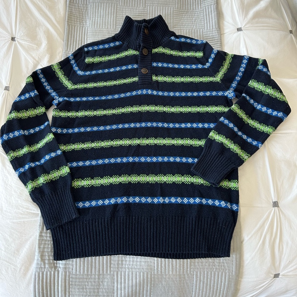 American Eagle Outfitters Men's Turtleneck Sweater - Black, Green, Blue